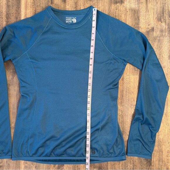 Mountain Hardwear Women’s AirMesh Long-Sleeve Crew Shirt Caspian Ski Hike Sz XS - Picture 10 of 12